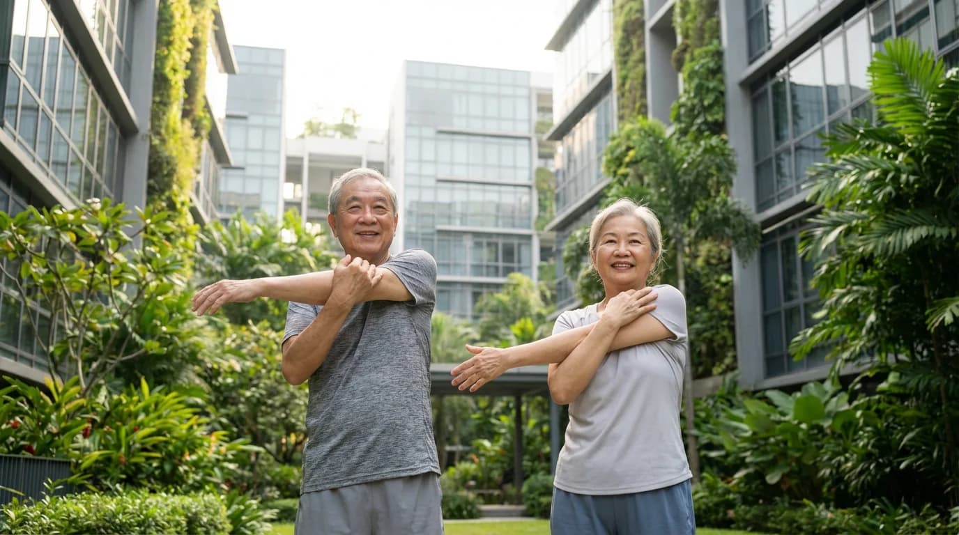Seniors enjoying communal social activities at Blue Atria retirement living